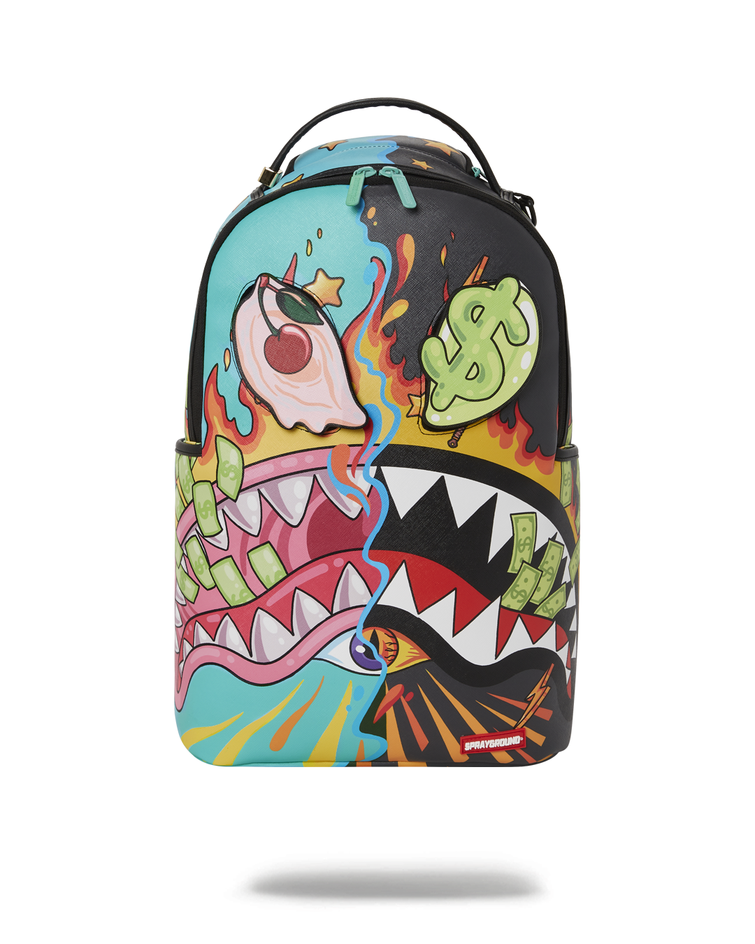 SPRAYGROUND® BACKPACK DAZED & SHARK DOUBLE LIFE (WITH REMOVABLE EYE PATCHES)