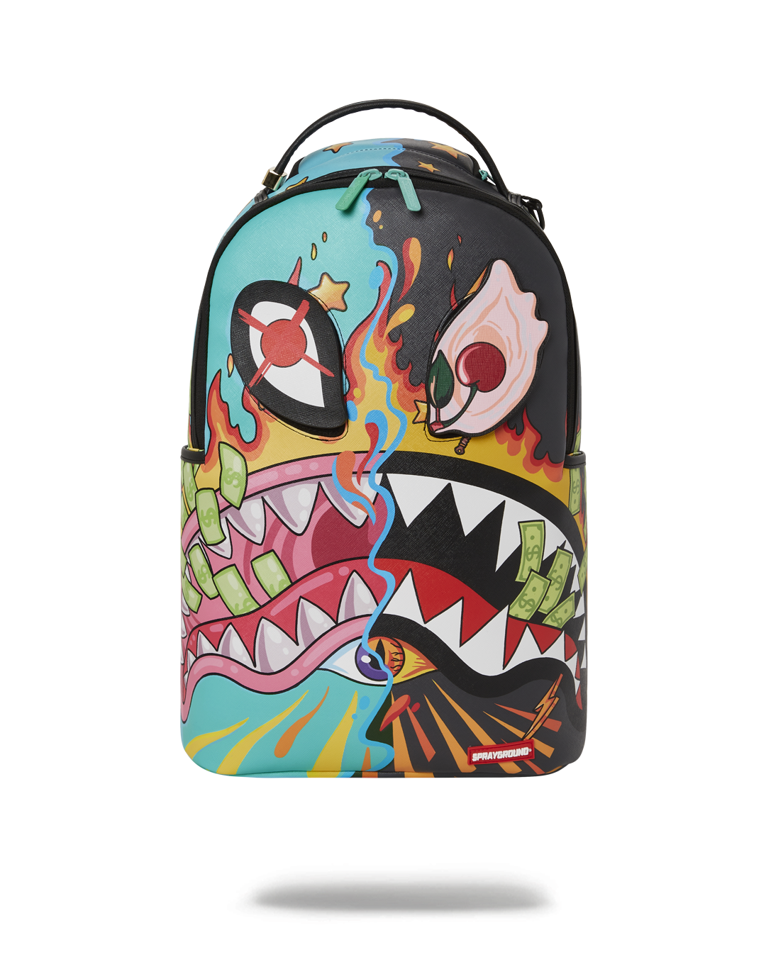 SPRAYGROUND® BACKPACK DAZED & SHARK DOUBLE LIFE (WITH REMOVABLE EYE PATCHES)