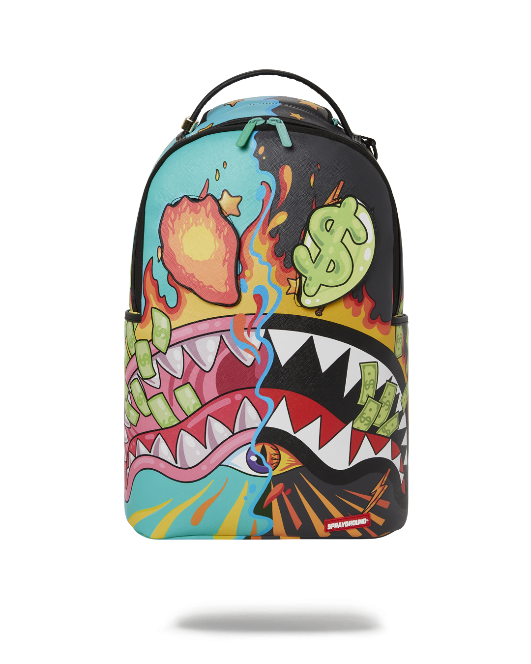 SPRAYGROUND® BACKPACK DAZED & SHARK DOUBLE LIFE (WITH REMOVABLE EYE PATCHES)