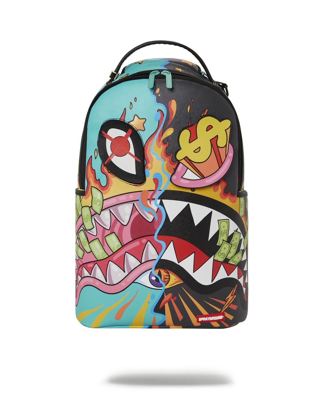 SPRAYGROUND® BACKPACK DAZED & SHARK DOUBLE LIFE (WITH REMOVABLE EYE PATCHES)