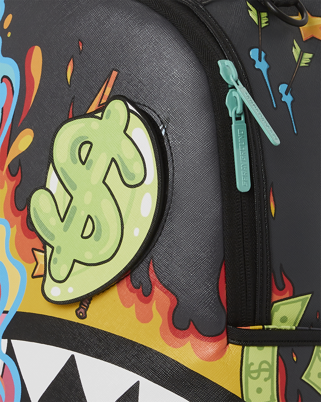 SPRAYGROUND® BACKPACK DAZED & SHARK DOUBLE LIFE (WITH REMOVABLE EYE PATCHES)