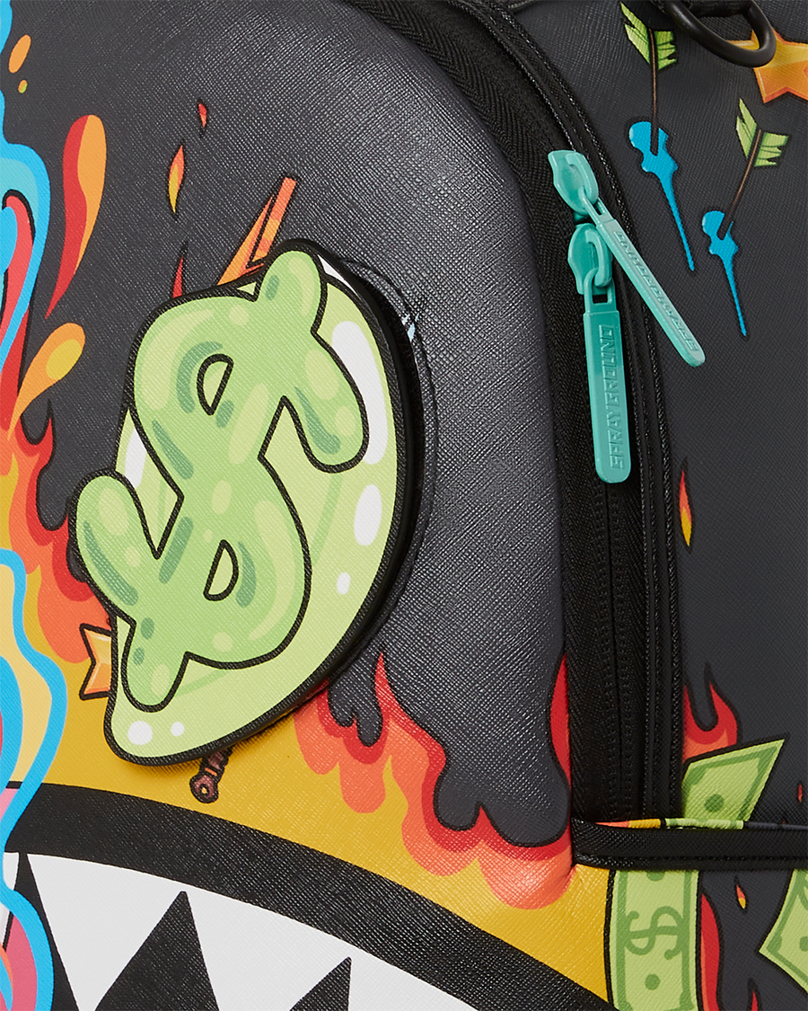 SPRAYGROUND® BACKPACK DAZED & SHARK DOUBLE LIFE (WITH REMOVABLE EYE PATCHES)