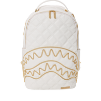 SPRAYGROUND® BACKPACK RIVIERA LE BLANC GOLD CHAIN SHARK BACKPACK (DLXV)