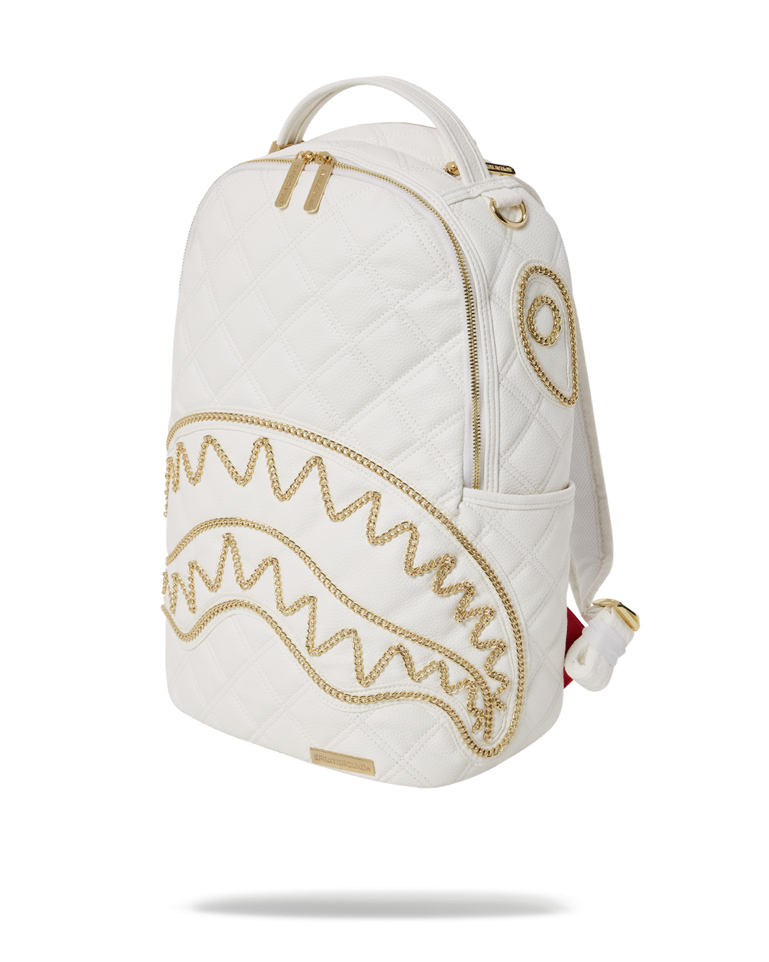 SPRAYGROUND® BACKPACK RIVIERA LE BLANC GOLD CHAIN SHARK BACKPACK (DLXV)