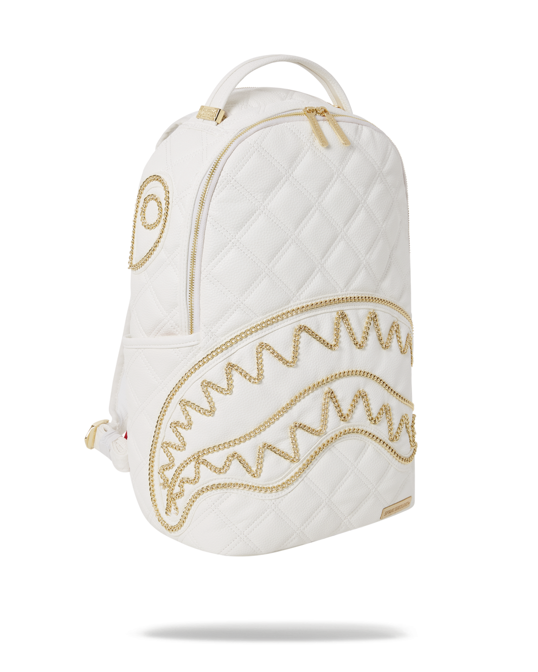 gold sprayground backpack