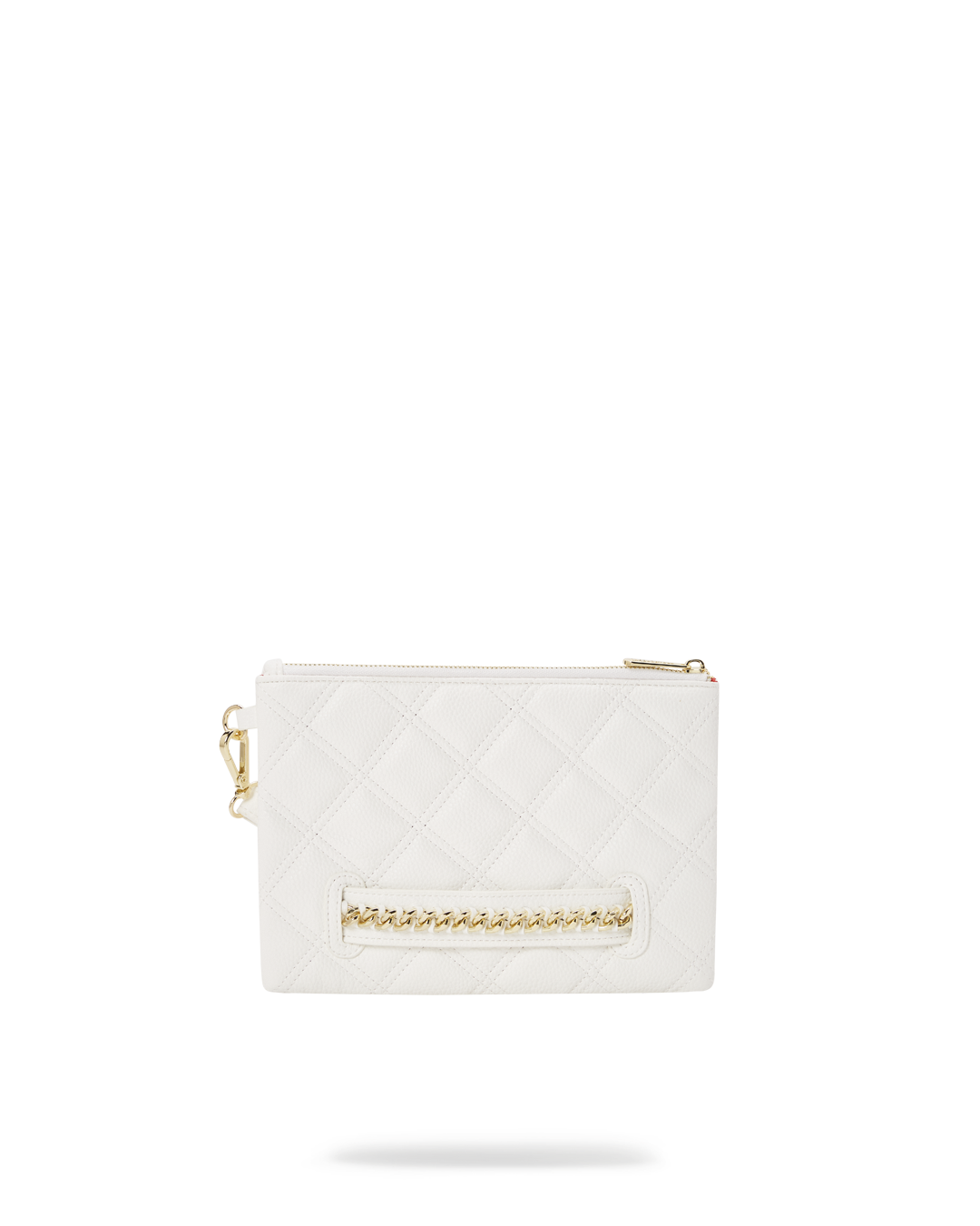 SPRAYGROUND® POUCHETTE RIVIERA LE BLANC GOLD  CHAIN SHARK CROSSOVER CLUTCH
