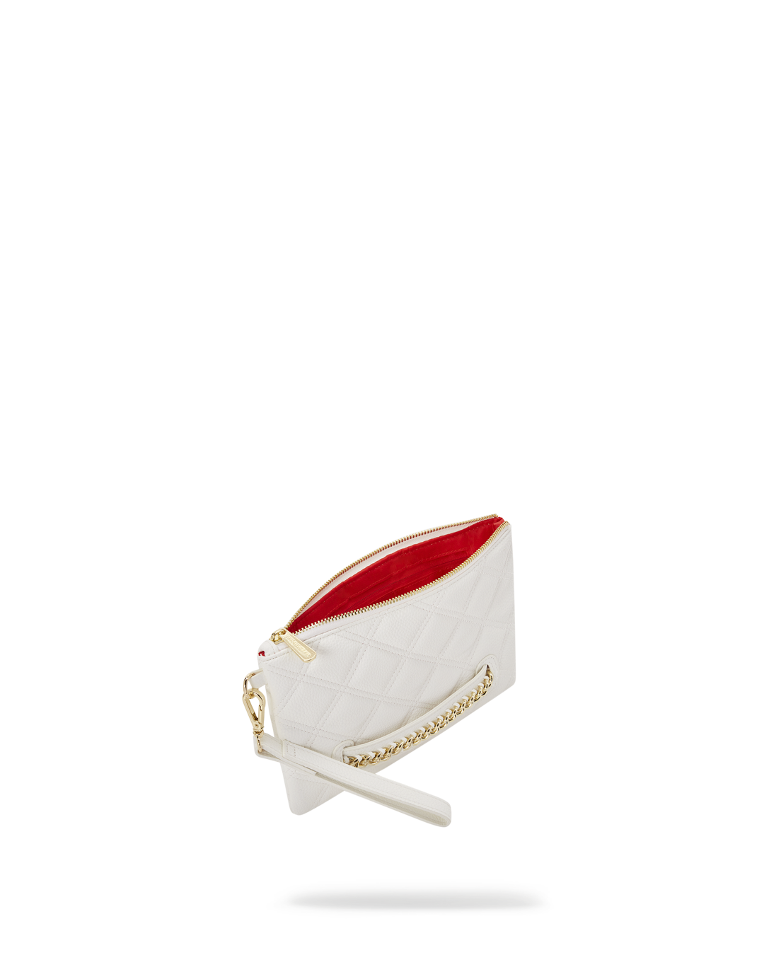 SPRAYGROUND® POUCHETTE RIVIERA LE BLANC GOLD  CHAIN SHARK CROSSOVER CLUTCH