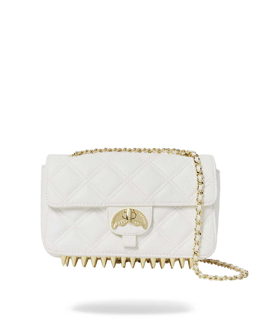 SPRAYGROUND® HANDBAG RIVIERA LE BLANC GOLD CHAIN SHARK HANDBAG