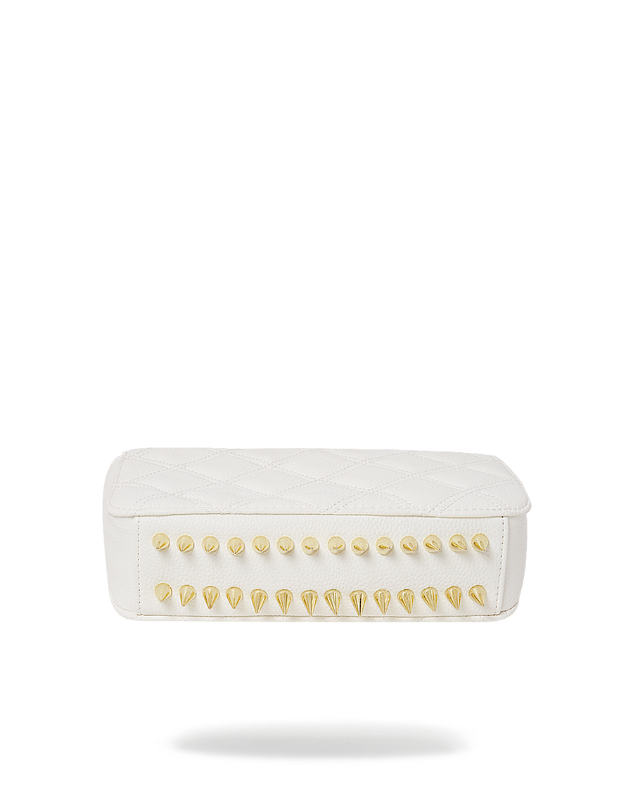 SPRAYGROUND® HANDBAG RIVIERA LE BLANC GOLD CHAIN SHARK HANDBAG