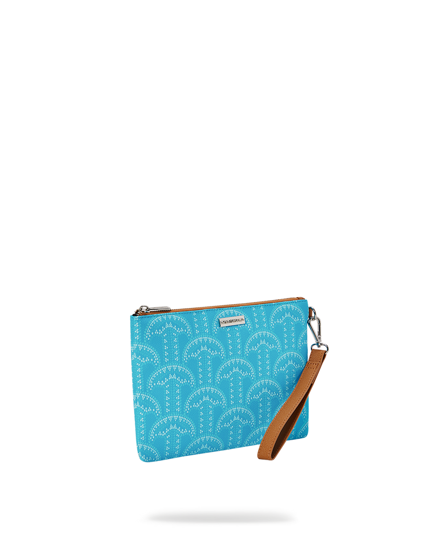 SPRAYGROUND® POUCHETTE ILLUCHAINS TURQ CROSSOVER CLUTCH