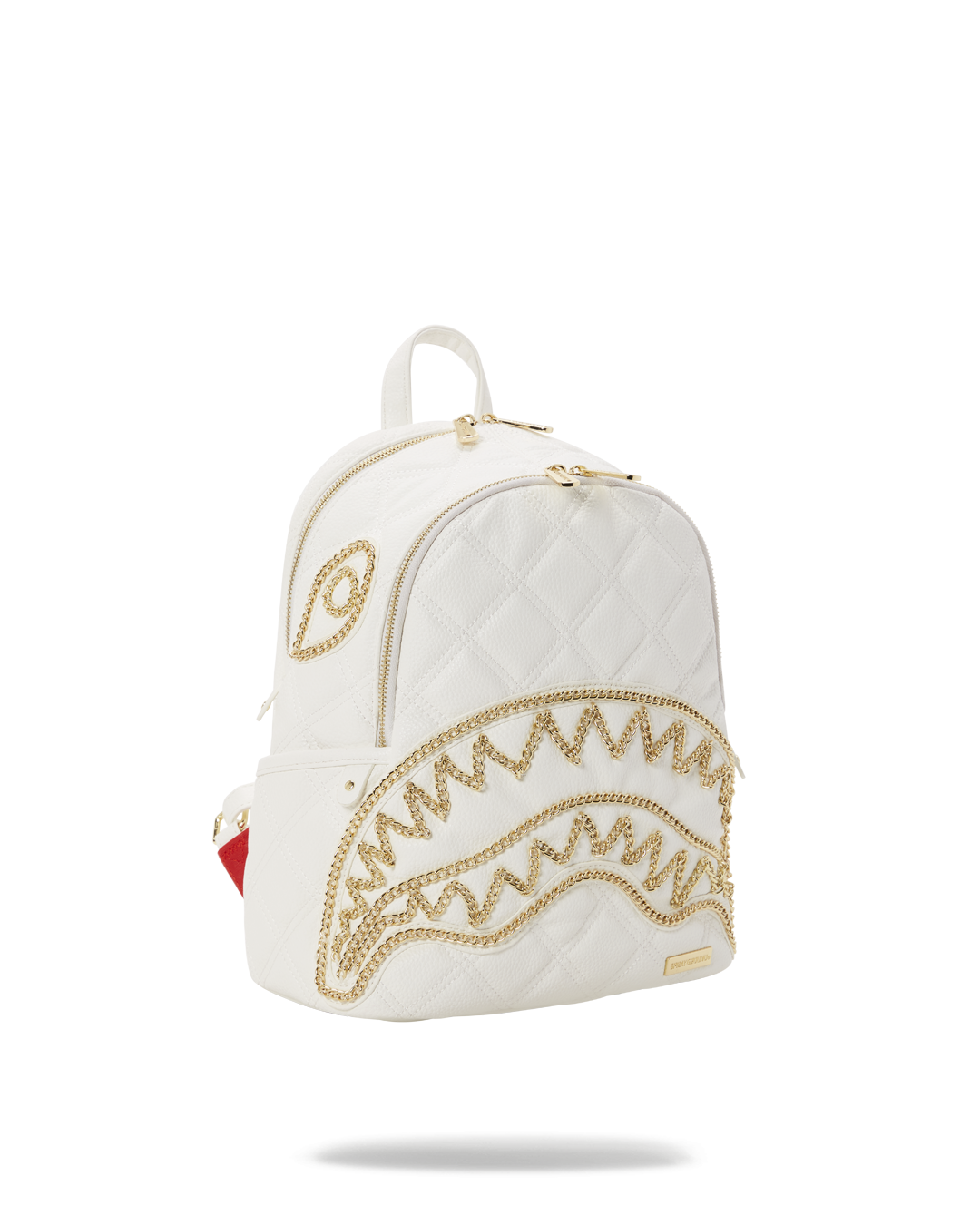 SPRAYGROUND® BACKPACK RIVIERA LE BLANC GOLD CHAIN SHARK SAVAGE BACKPACK