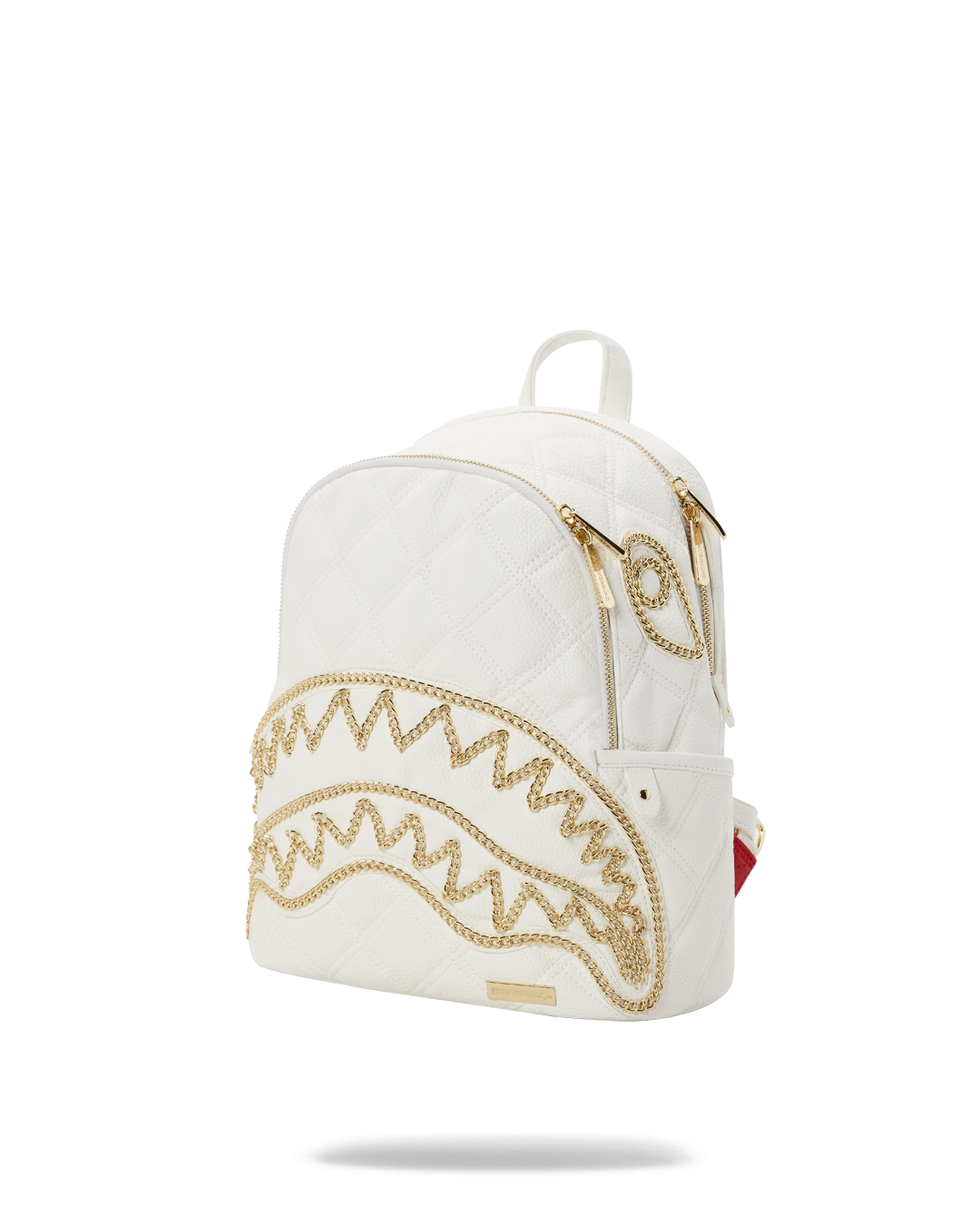 SPRAYGROUND® BACKPACK RIVIERA LE BLANC GOLD CHAIN SHARK SAVAGE BACKPACK