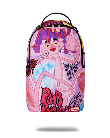 Sprayground Unisex Pink Panther Stacked Diamonds DLXSV Backpack 910B5406NSZ  Black/Pink