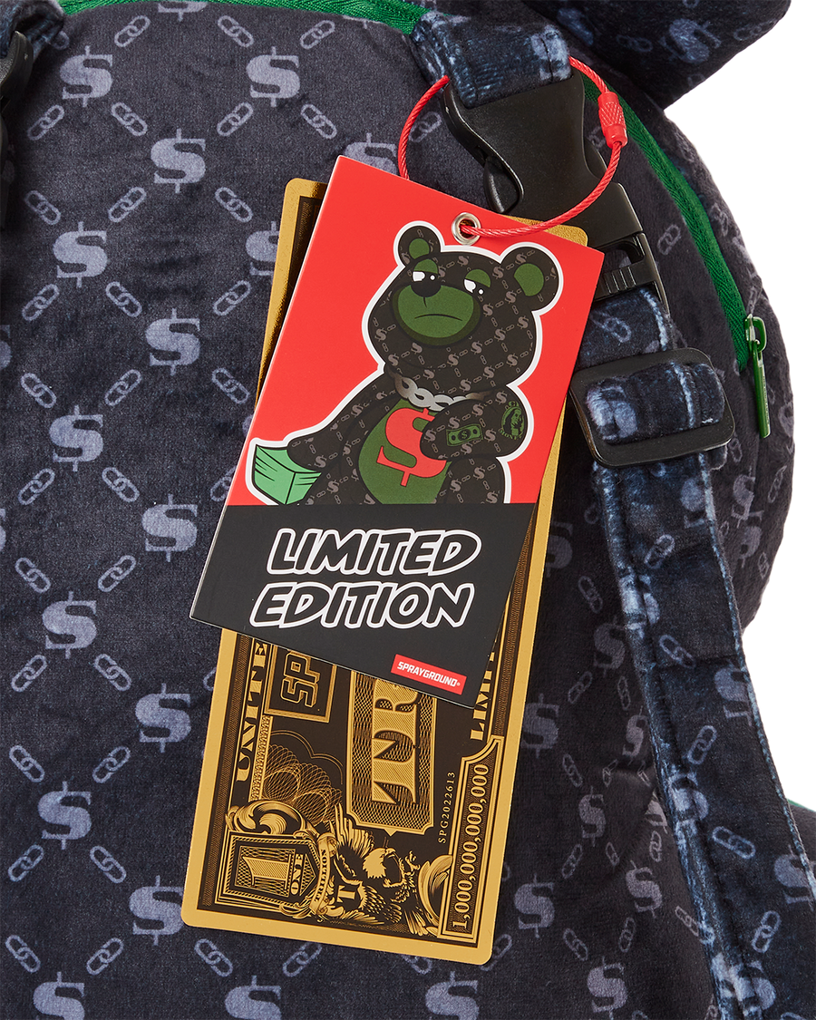 Sprayground Dinero Money Teddy Bear Backpack