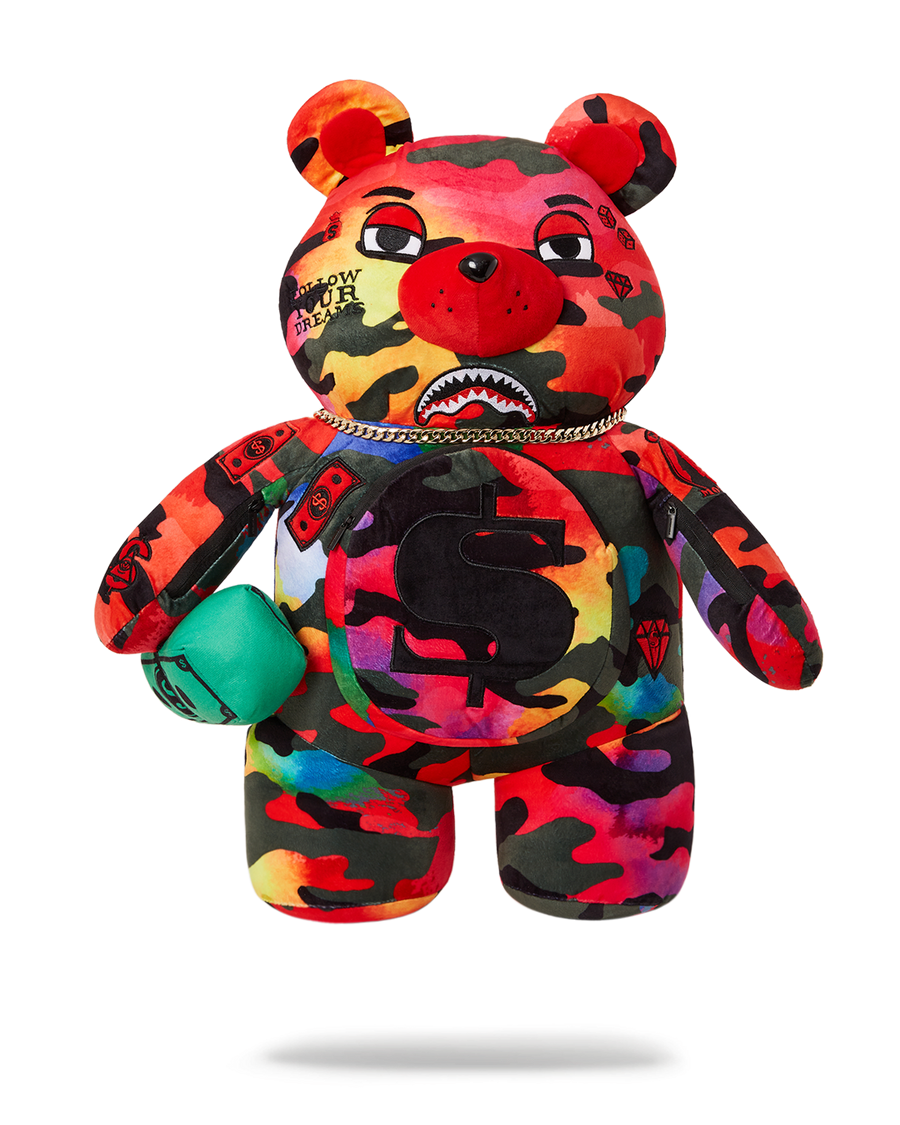 SPRAYGROUND® BACKPACK CAMOBURST MONEYBEAR TEDDYBEAR BACKPACK