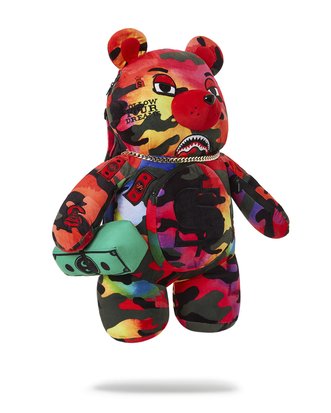 SPRAYGROUND® BACKPACK CAMOBURST MONEYBEAR TEDDYBEAR BACKPACK