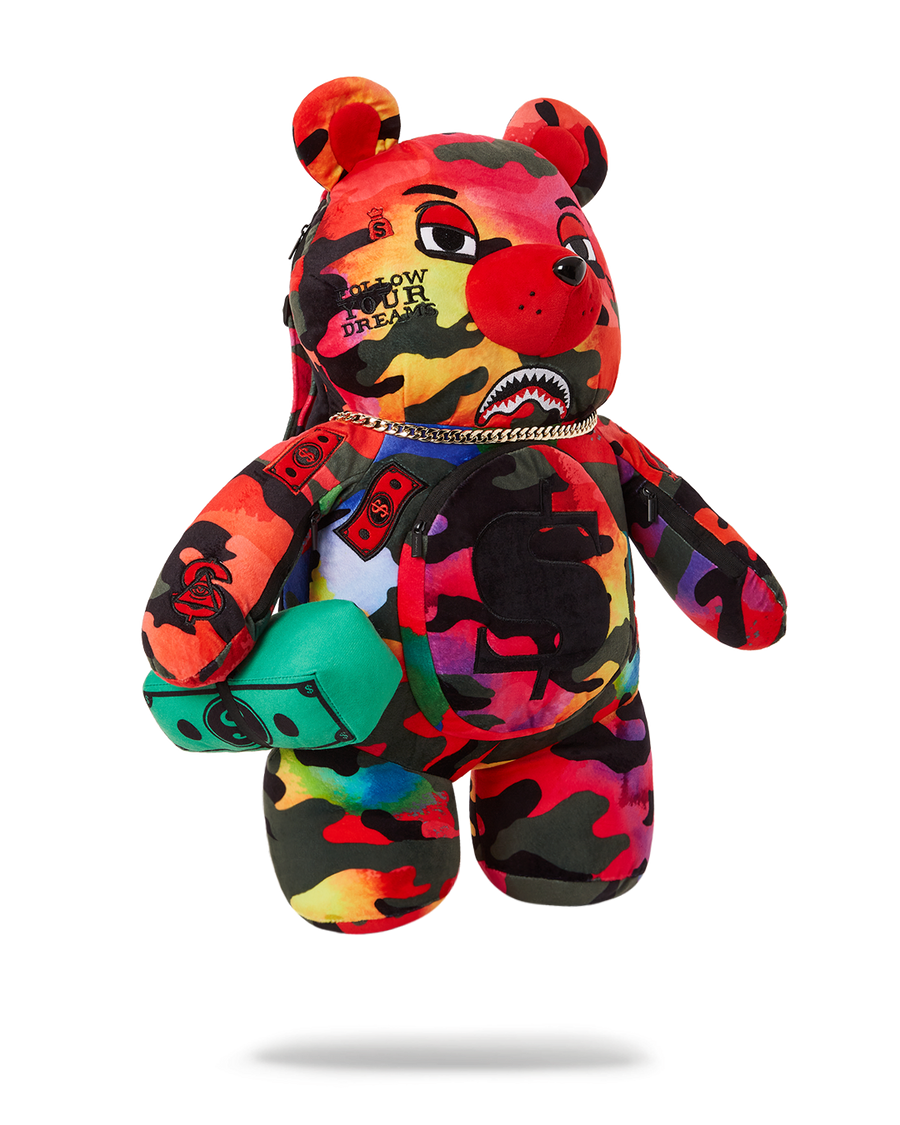 SPRAYGROUND® BACKPACK CAMOBURST MONEYBEAR TEDDYBEAR BACKPACK