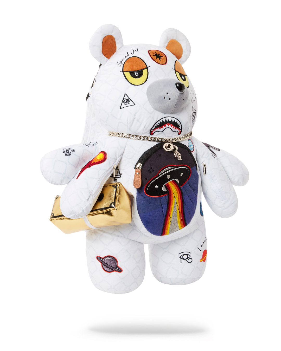 SPRAYGROUND® BACKPACK UFO SPACED OUT MONEYBEAR TEDDYBEAR BACKPACK