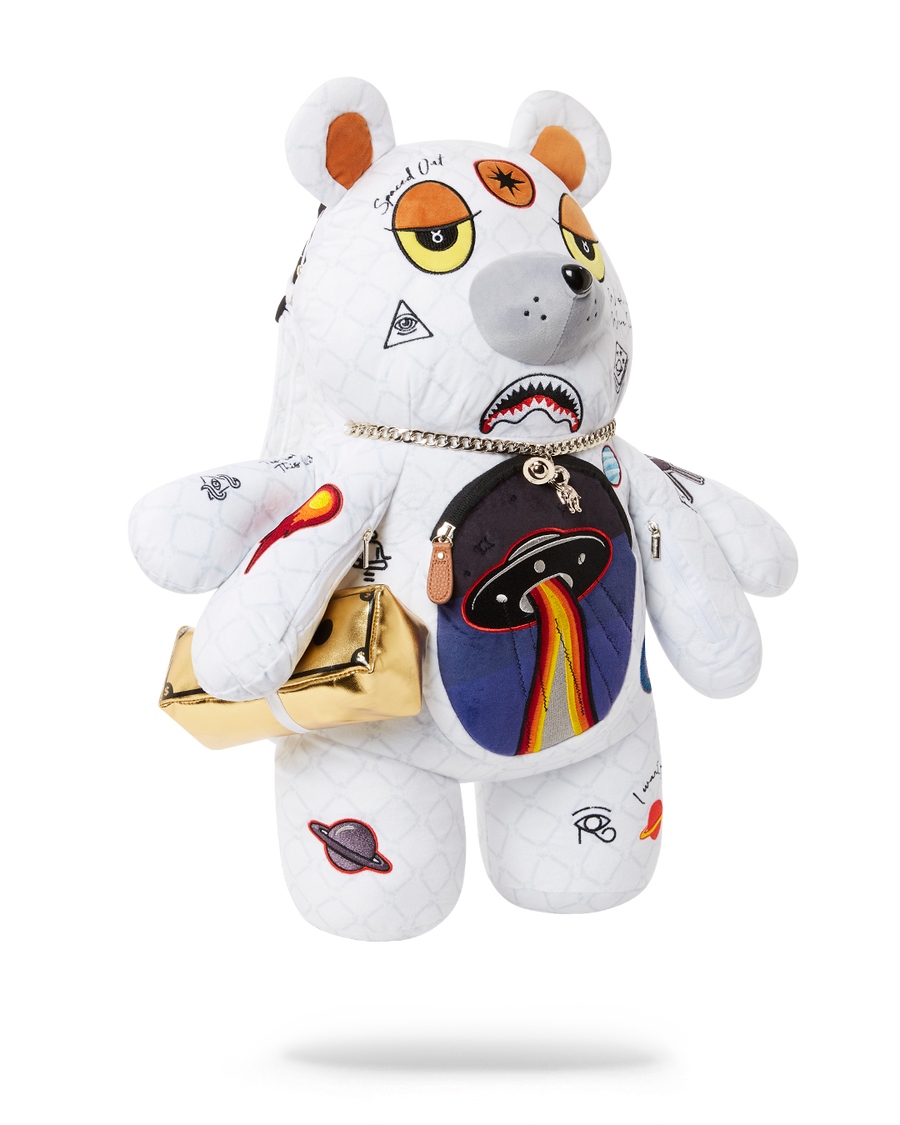 SPRAYGROUND® BACKPACK UFO SPACED OUT MONEYBEAR TEDDYBEAR BACKPACK