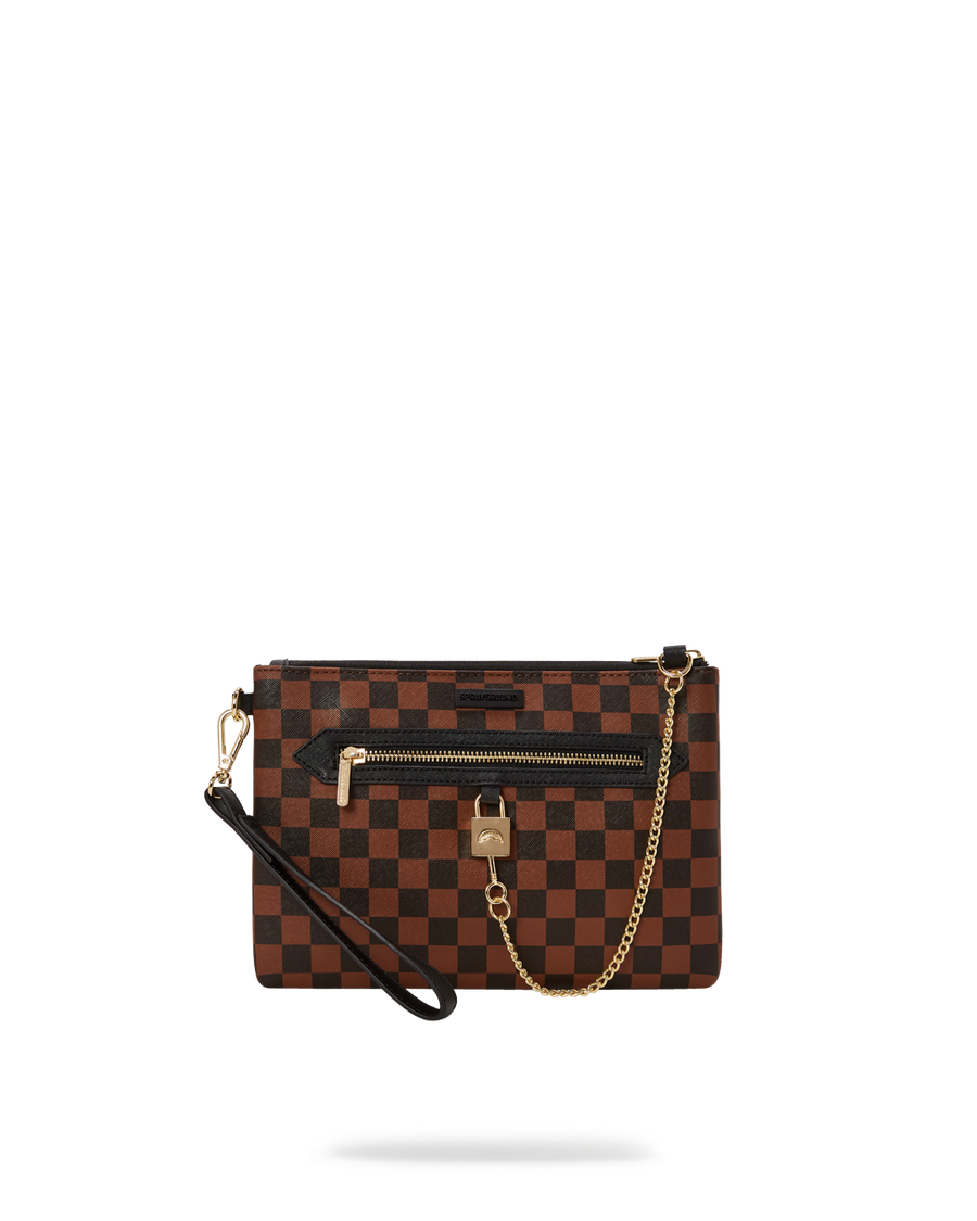 SPRAYGROUND® POUCHETTE HENNY LOCK SHARKS IN PARIS CROSSOVER CLUTCH
