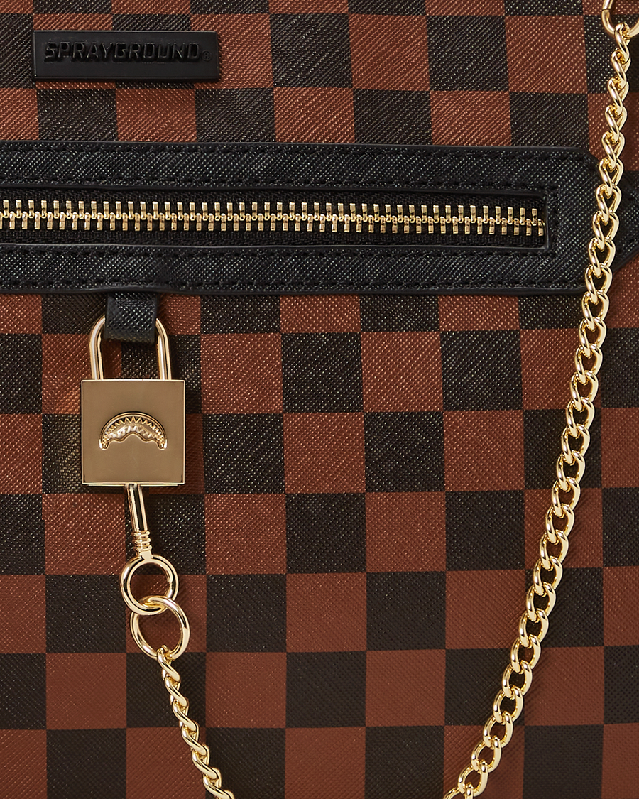 SPRAYGROUND® POUCHETTE HENNY LOCK SHARKS IN PARIS CROSSOVER CLUTCH