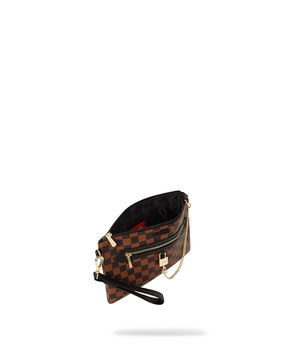 SPRAYGROUND® POUCHETTE HENNY LOCK SHARKS IN PARIS CROSSOVER CLUTCH