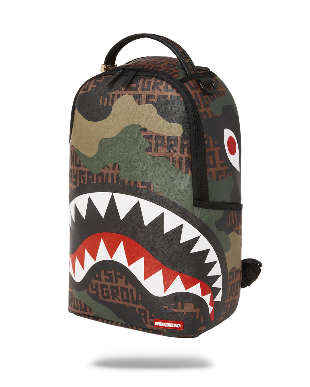 camouflage check print backpack, Sprayground