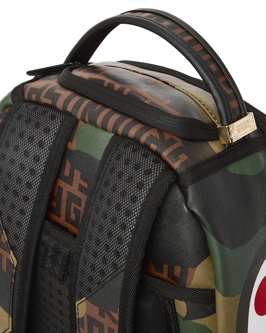 camouflage check print backpack, Sprayground