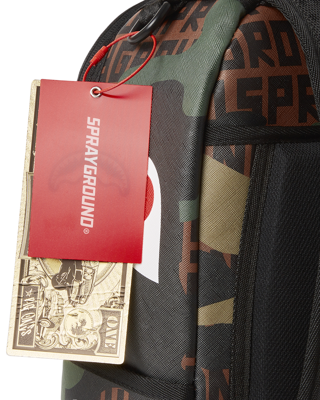 camouflage check print backpack, Sprayground