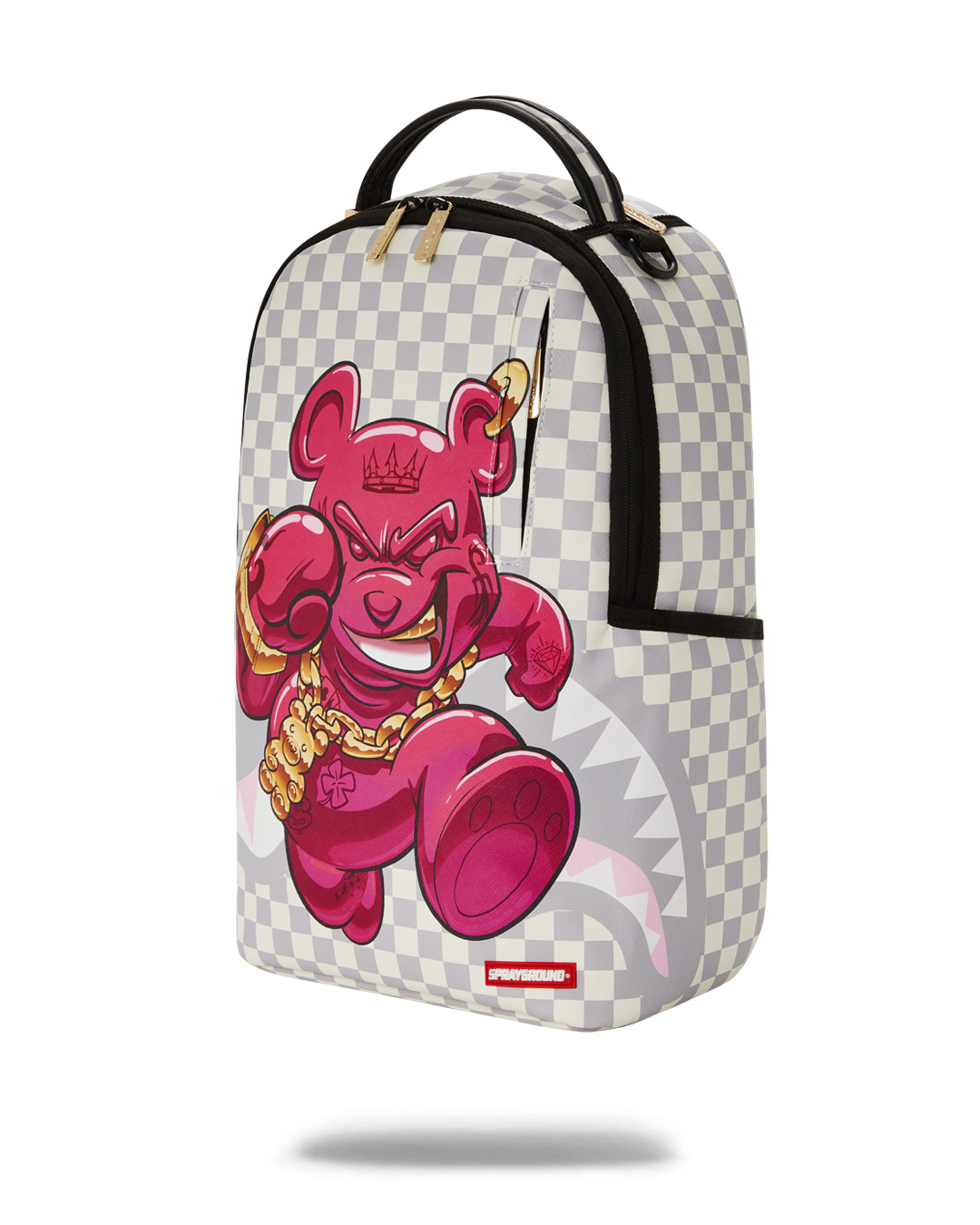 SPRAYGROUND® BACKPACK CHASE BANK: DIABLO BACK AT IT BACKPACK (ROSE) (DLXV)