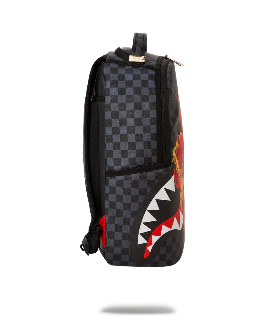 SPRAYGROUND® BACKPACK CHASE BANK: DIABLO BACK AT IT (GREY) (DLXV)