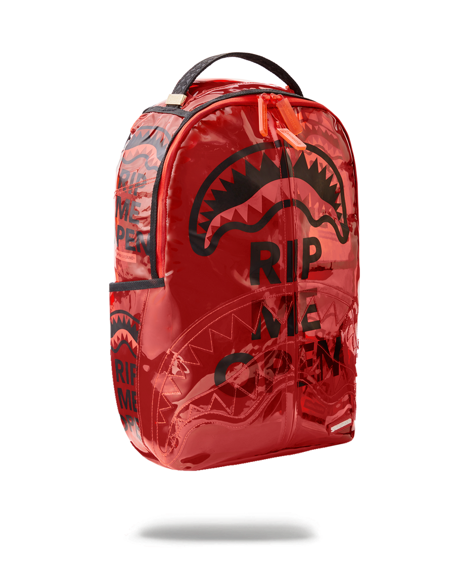 SPRAYGROUND® BACKPACK RIP ME OPEN (RED) (VINYL)