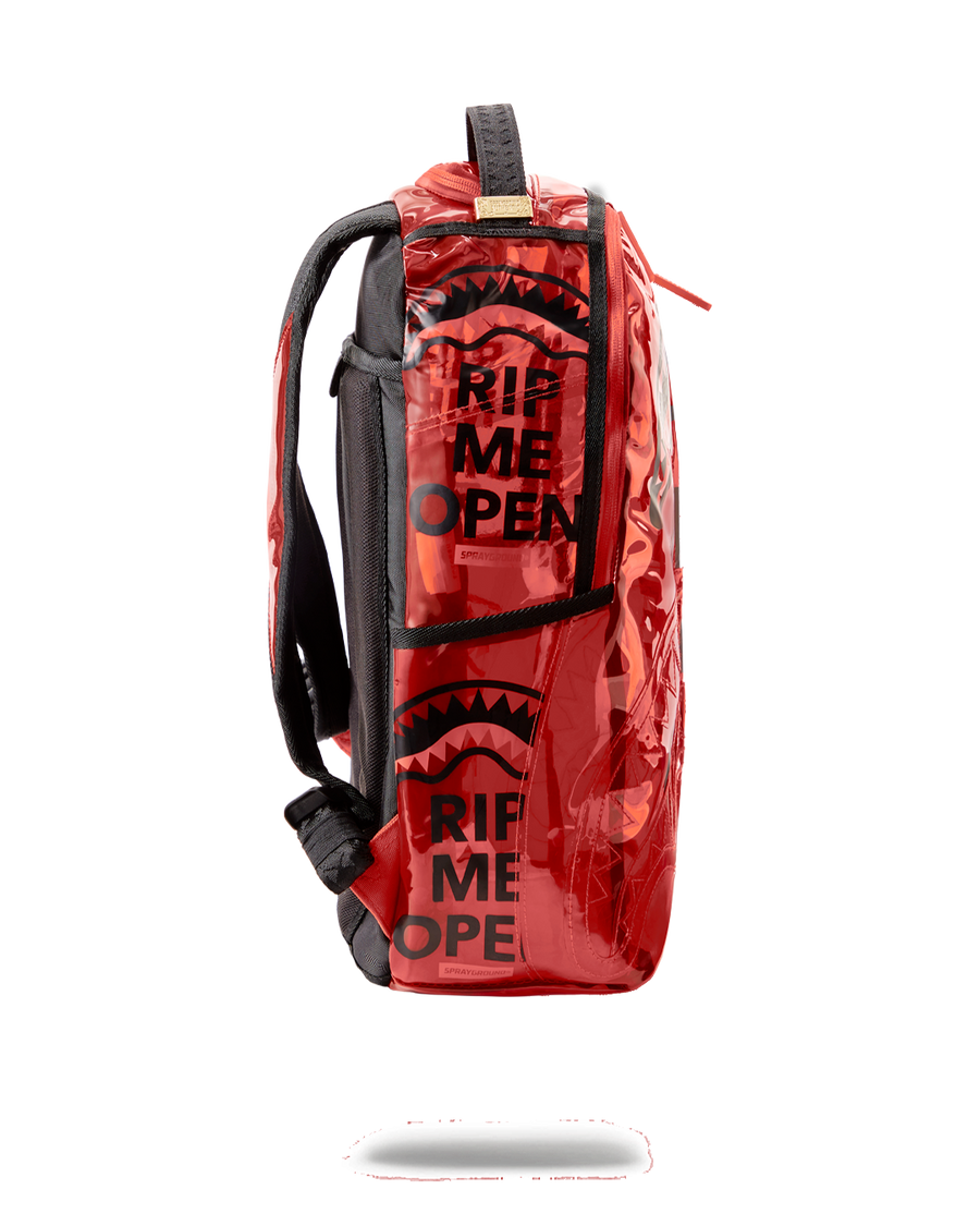 SPRAYGROUND® BACKPACK RIP ME OPEN (RED) (VINYL)
