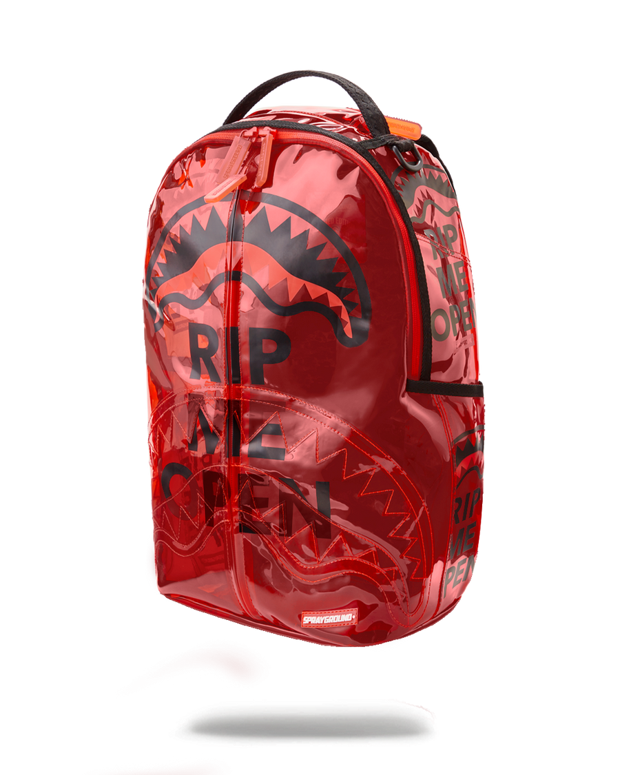SPRAYGROUND® BACKPACK RIP ME OPEN (RED) (VINYL)