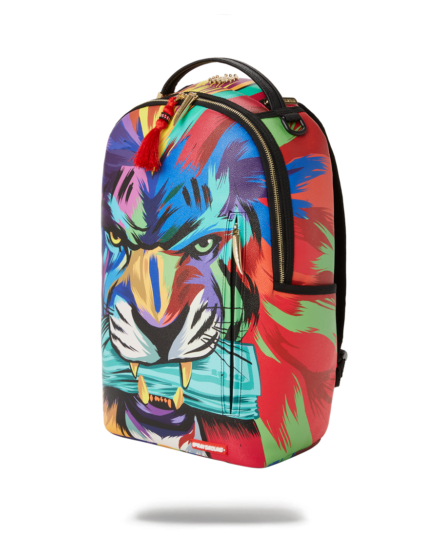 SPRAYGROUND® BACKPACK HEAR MY ROAR A.i.6 SANDFLOWER COLLAB BACKPACK (DLXV)