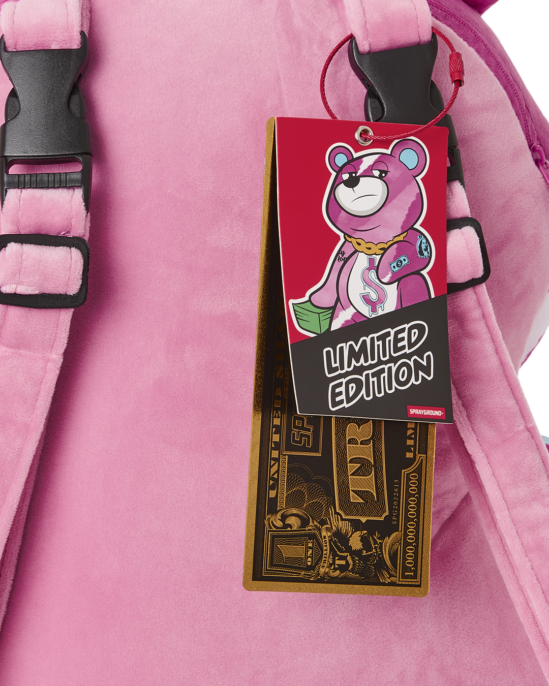 SPRAYGROUND® BACKPACK PINK PUNK MONEYBEAR TEDDYBEAR BACKPACK