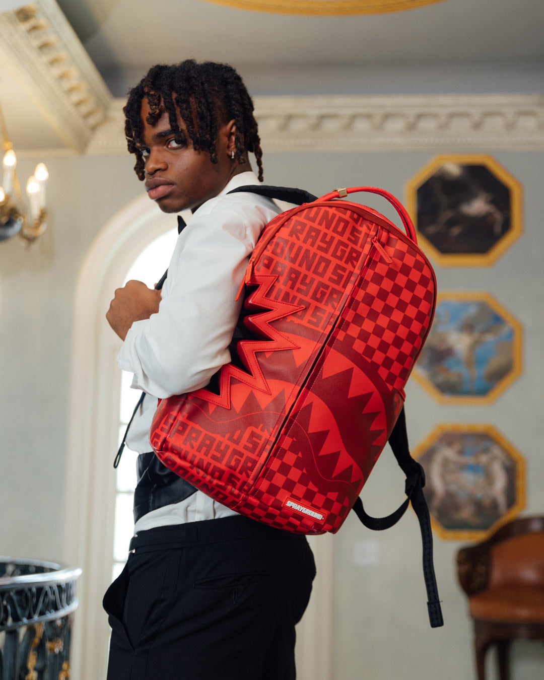 sprayground supreme shark backpack