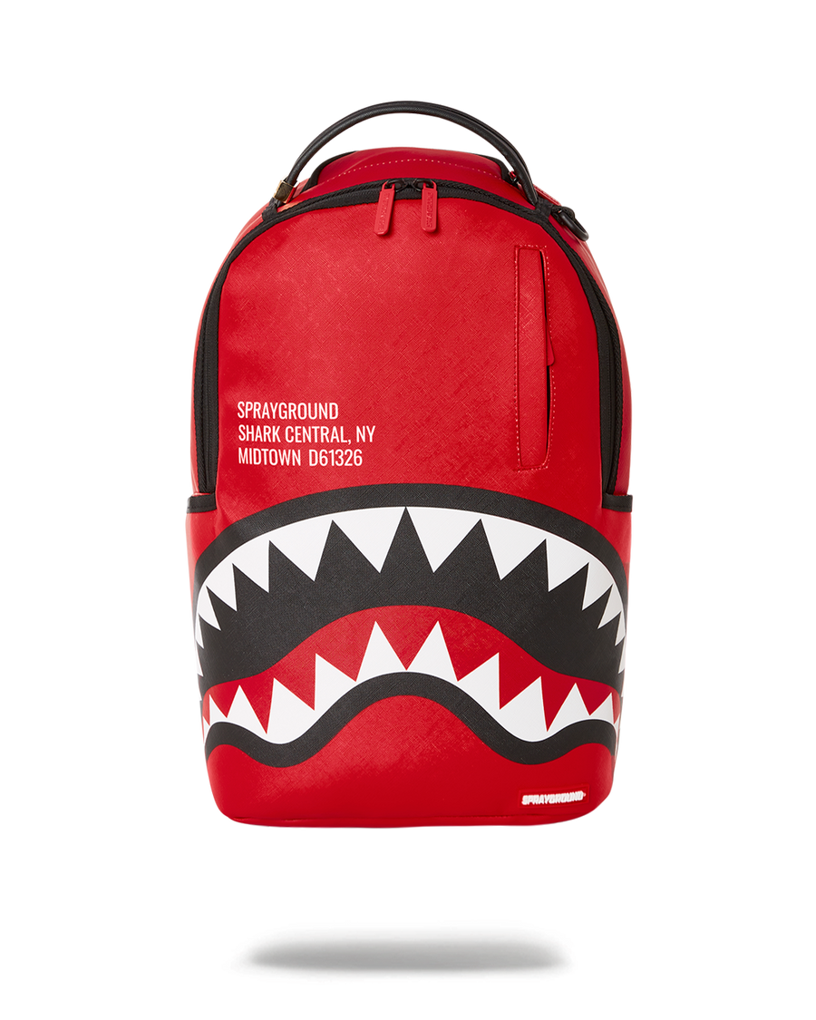 SPRAYGROUND® BACKPACK SHARK CENTRAL (RED) (DLXV)