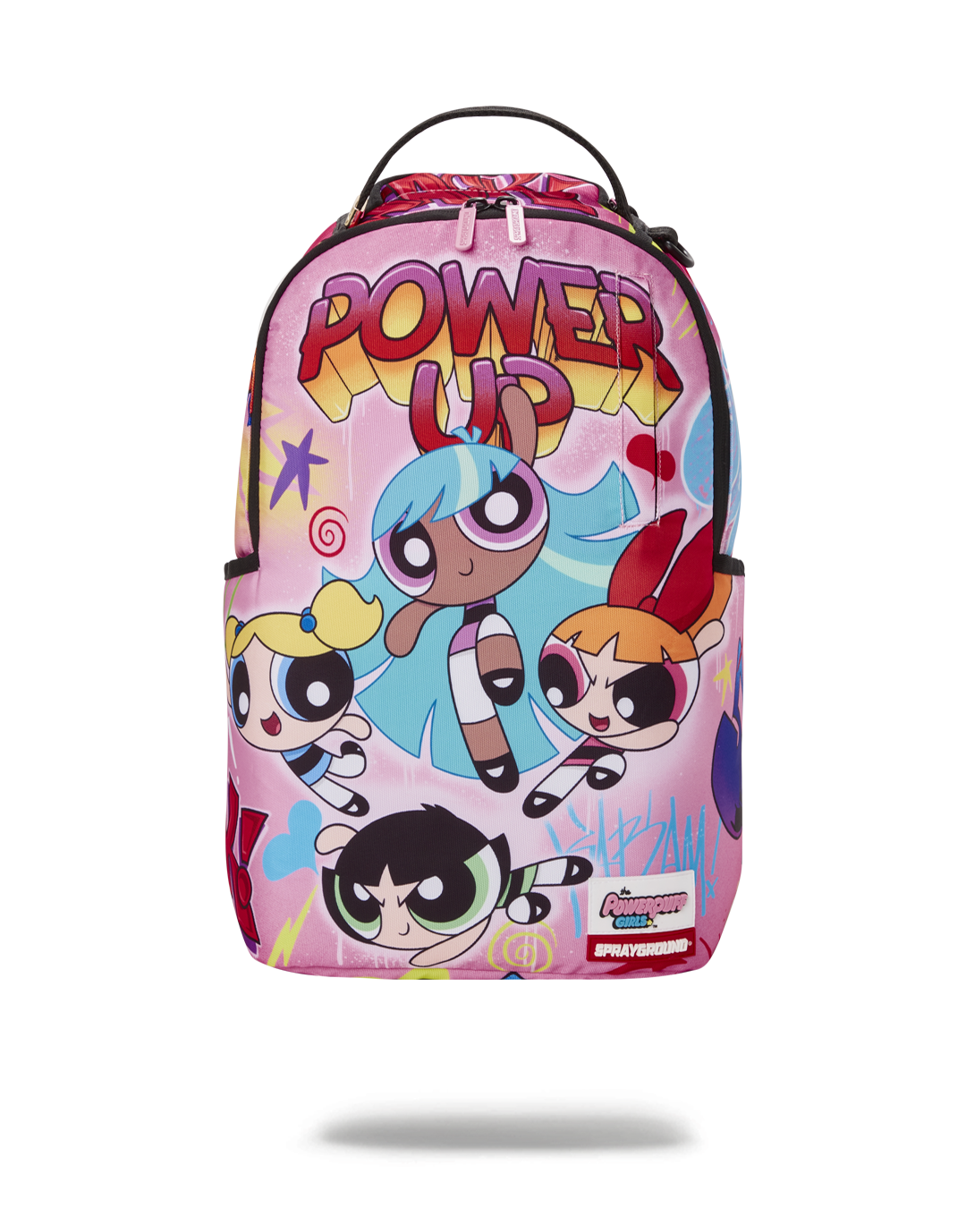 SPRAYGROUND POWERPUFF GIRLS NEVER BACK DOWN BACKPACK B5641 STAND OFF DLXSV