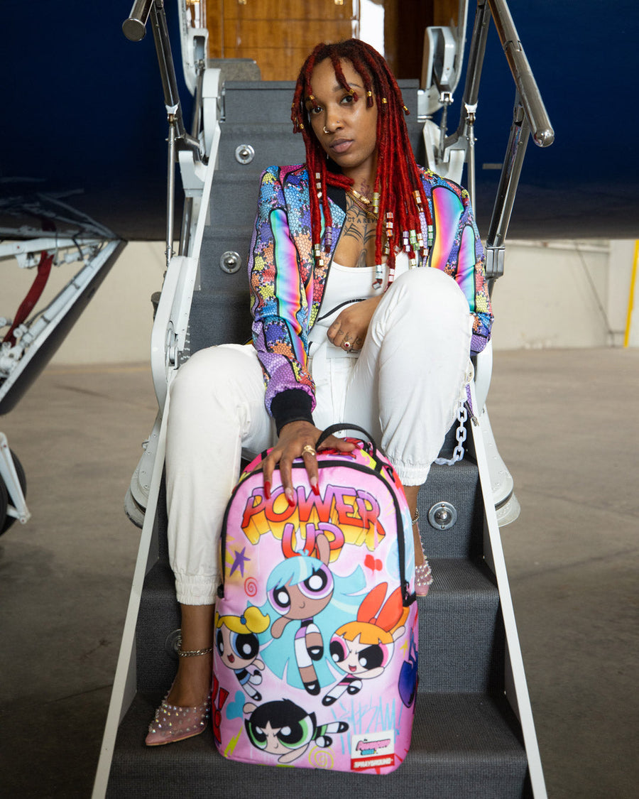 Sprayground x The Powerpuff Girls On The Run Pink Backpack