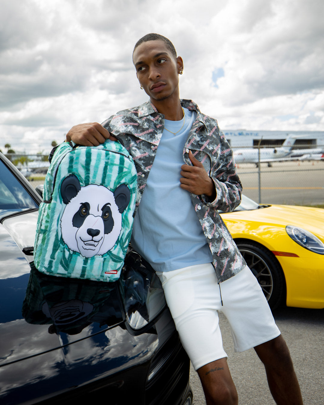 SPRAYGROUND® BACKPACK PANDA COZY VELOUR FUR BACKPACK
