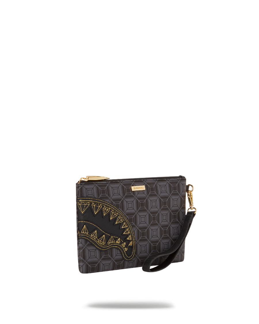 SPRAYGROUND® POUCHETTE OBSIDIAN STUNNER A.i.6 SANDFLOWER COLLAB CROSSOVER CLUTCH