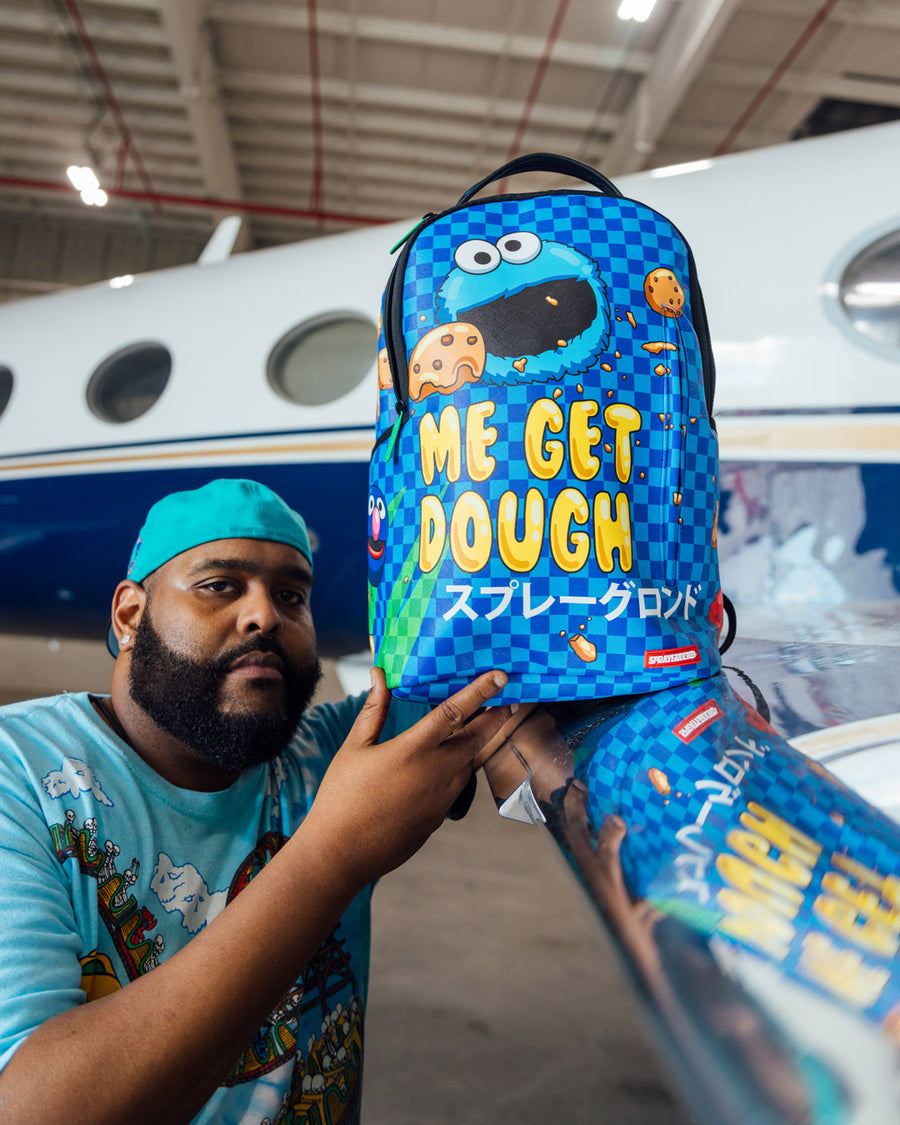 SPRAYGROUND SESAME STREET COOKIE STASH BACKPACK – BLUE CITY NYC