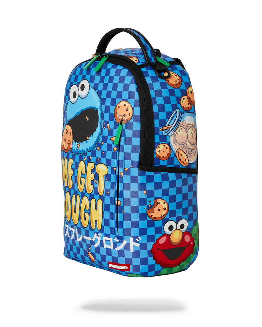 SPRAYGROUND SESAME STREET COOKIE STASH BACKPACK – BLUE CITY NYC