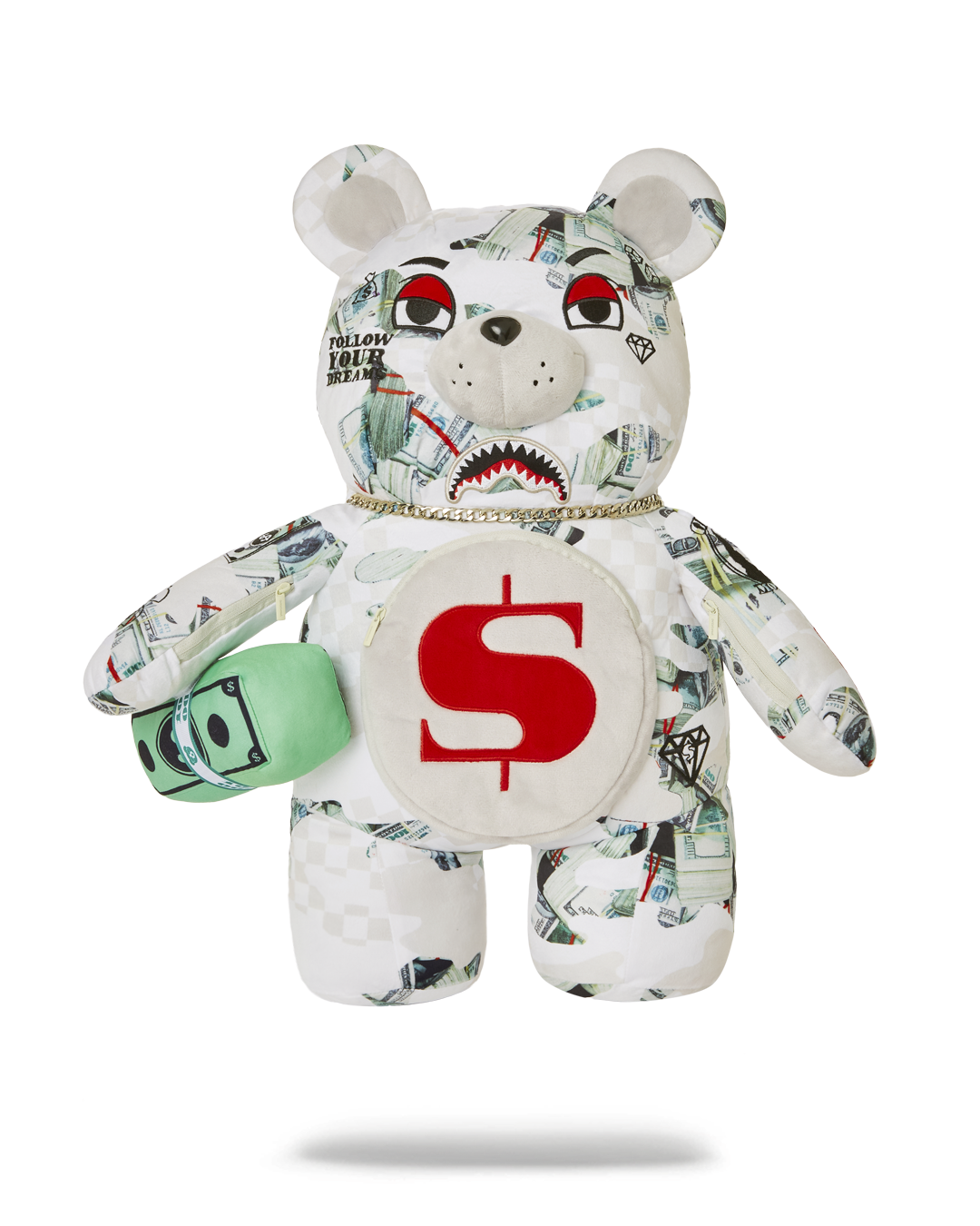 SPRAYGROUND® BACKPACK FEROCIOU$ MONEYBEAR TEDDYBEAR BACKPACK