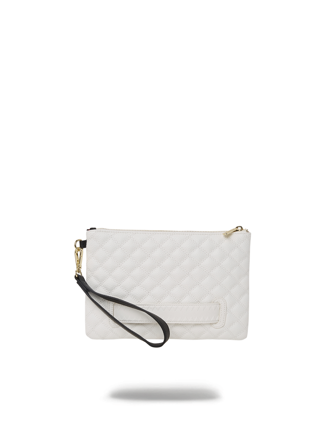 SPRAYGROUND® POUCHETTE LEVELED UP SPLIT QUILT SHARK CROSSOVER CLUTCH