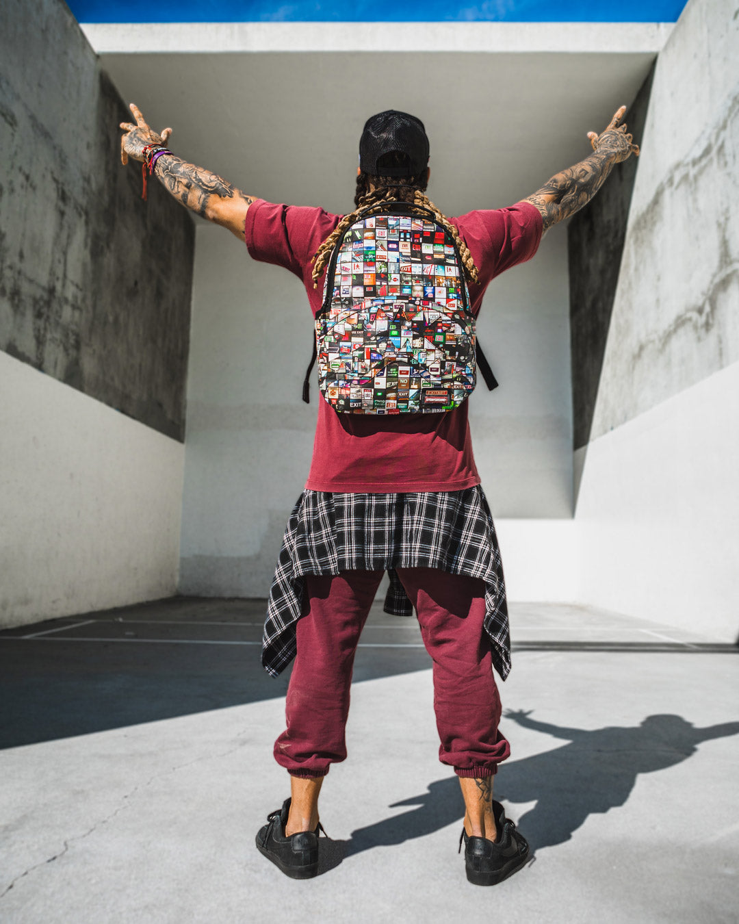 SPRAYGROUND® BACKPACK EXIT ART COLLAB BACKPACK (DLXV)