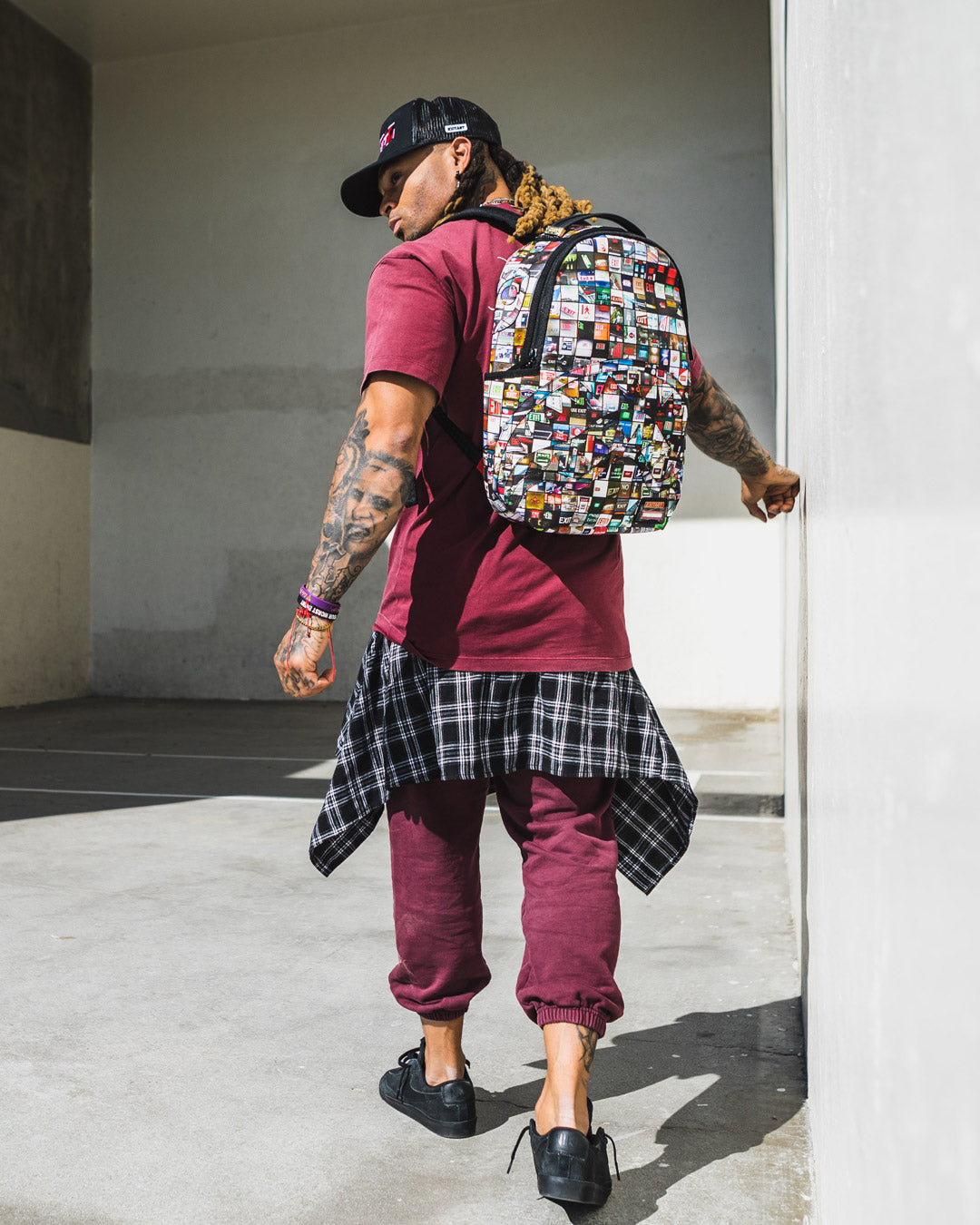 SPRAYGROUND® BACKPACK EXIT ART COLLAB BACKPACK (DLXV)