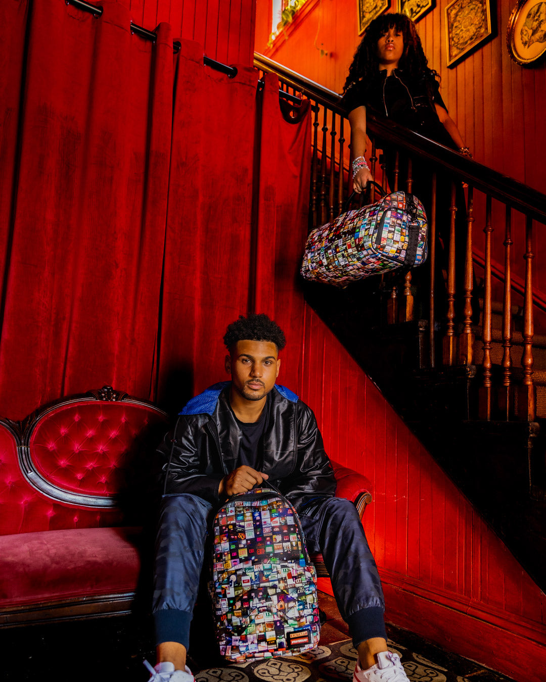 SPRAYGROUND® BACKPACK EXIT ART COLLAB BACKPACK (DLXV)