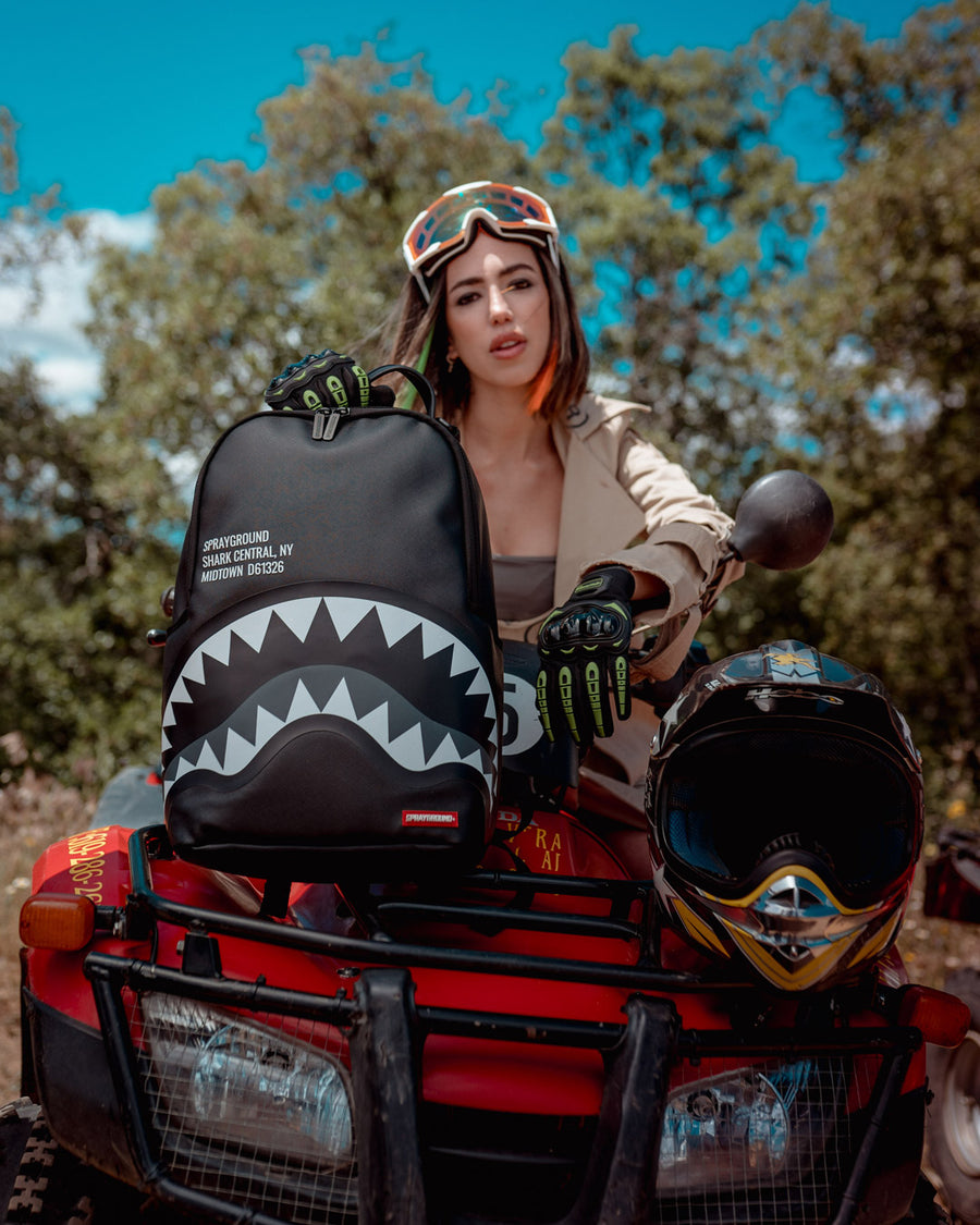 Sprayground backpack shark central Clearance